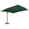 Vidaxl parasol met draagbare voet groen