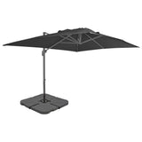 Vidaxl parasol met draagbare voet antracietkleurig - afbeelding 1