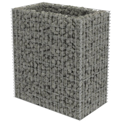 Vidaxl gabion plantenbak verhoogd 90x50x100 cm gegalvaniseerd staal
