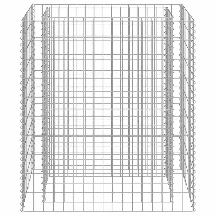 Vidaxl gabion plantenbak verhoogd 90x50x100 cm gegalvaniseerd staal