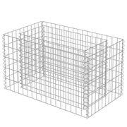 Vidaxl gabion plantenbak verhoogd 90x50x50 cm gegalvaniseerd staal - afbeelding 3