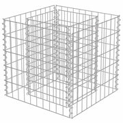 Vidaxl gabion plantenbak verhoogd 50x50x50 cm gegalvaniseerd staal - afbeelding 3