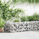 Vidaxl schanskorfmuur 450x30x50 cm gegalvaniseerd staal