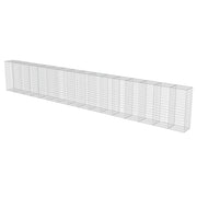VidaXL Schanskorfmuur met deksels 900x50x150 cm gegalvaniseerd staal - afbeelding 3