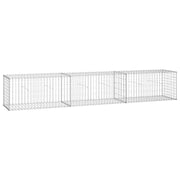 Vidaxl schanskorfmuur met deksels 300x50x50 cm gegalvaniseerd staal - afbeelding 2