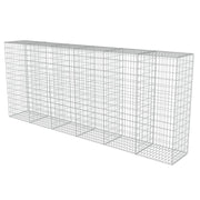 VidaXL Schanskorfmuur met deksels 300x50x150 cm gegalvaniseerd staal - afbeelding 3