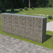VidaXL Schanskorfmuur met deksels 300x50x150 cm gegalvaniseerd staal - afbeelding 1