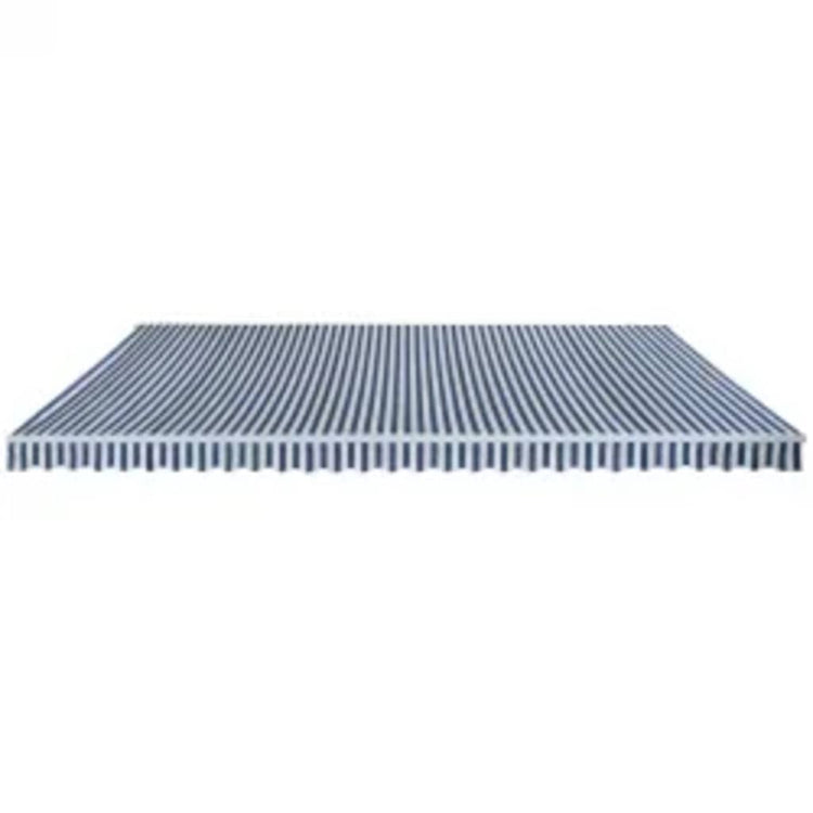 VidaXL Luifel handmatig uittrekbaar 600 cm blauw wit