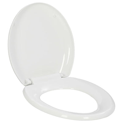 VidaXL Toiletbril soft-close met quick-release ontwerp wit