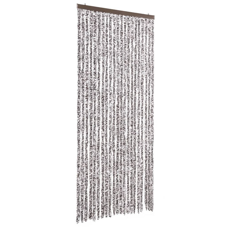 Vidaxl vliegengordijn 90x220 cm chenille bruin en beige