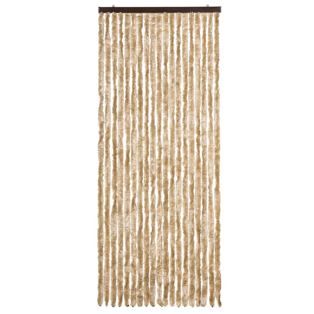 VidaXL Vliegengordijn 56x185 cm chenille beige