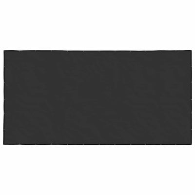 Vidaxl containernet 3x6 m hdpe zwart