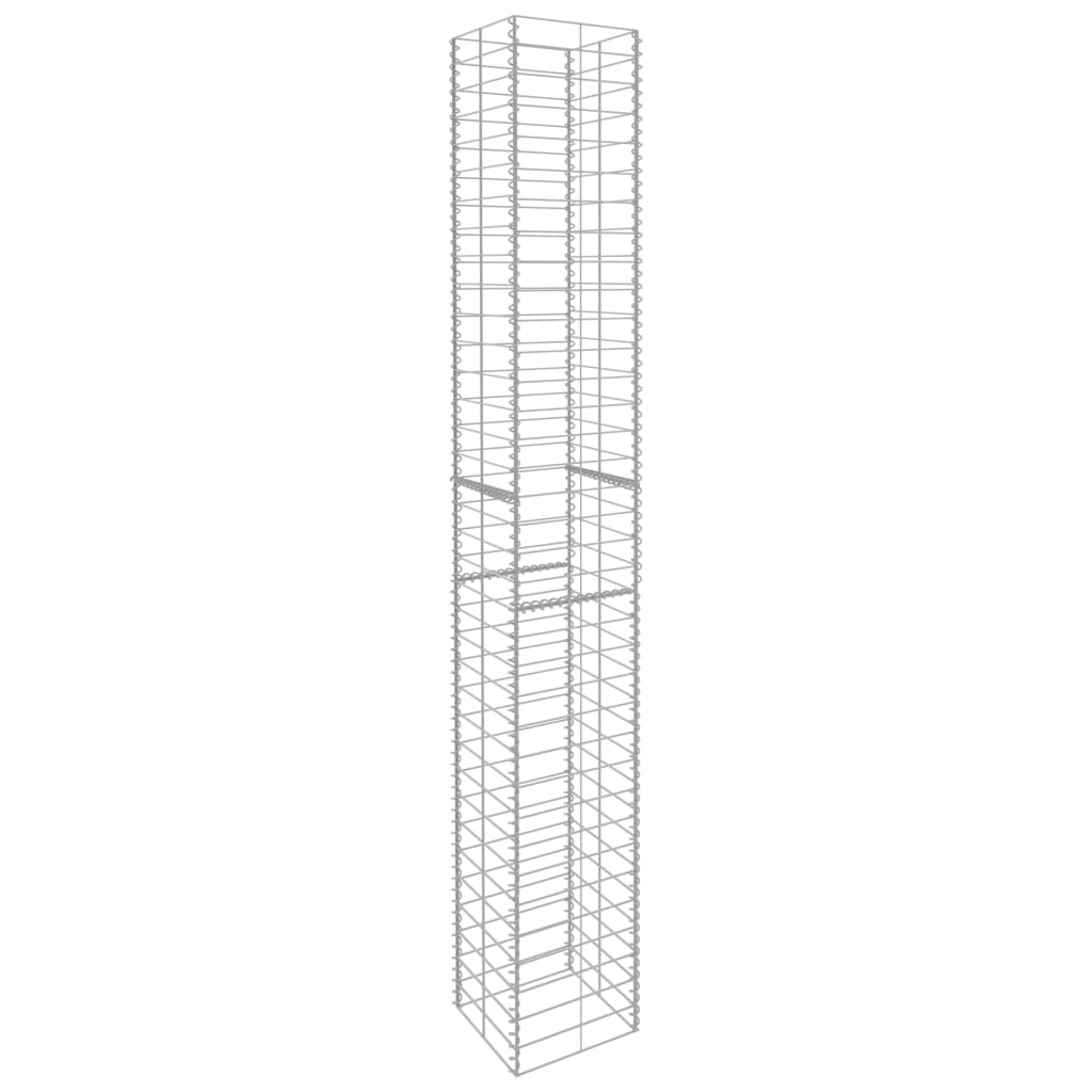 Vidaxl schanskorven 3 st 25x25x197 cm gegalvaniseerd staal