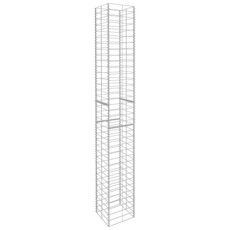 Vidaxl schanskorven 3 st 25x25x197 cm gegalvaniseerd staal