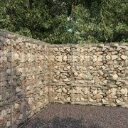 VidaXL Schanskorfmuur met deksel 300x50x200 cm gegalvaniseerd staal - afbeelding 1