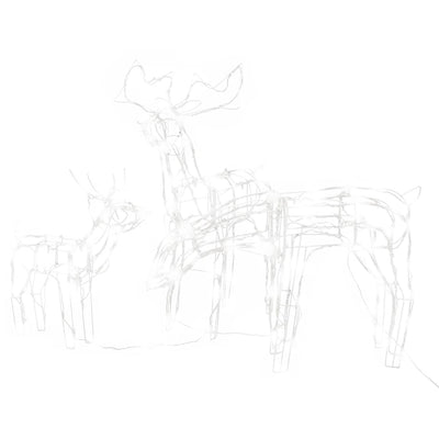 Vidaxl 3-delige kerstverlichting rendieren 229 led's