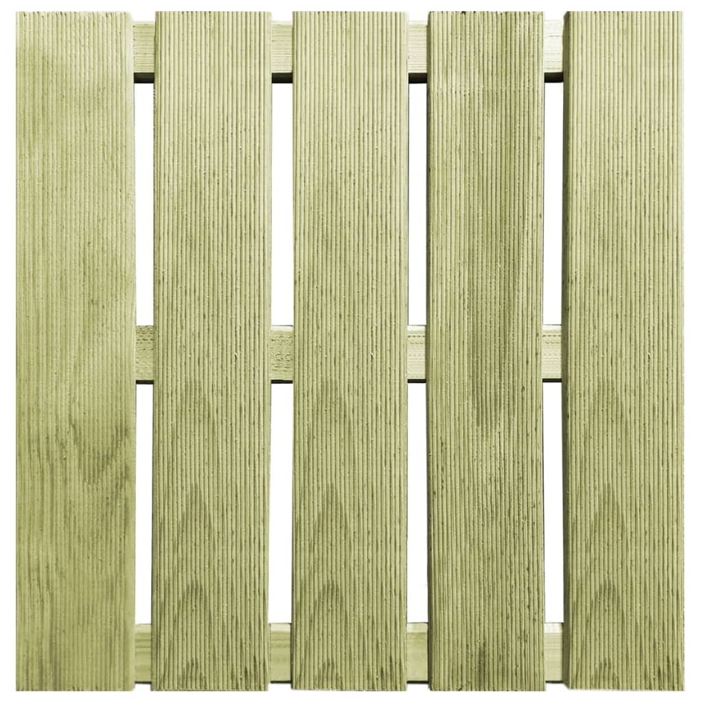 VidaXL 18 st Terrastegels 50x50 cm hout groen