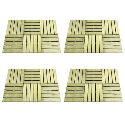 VidaXL 24 st Terrastegels 50x50 cm hout groen