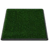 Vidaxl huisdierentoilet met bak en kunstgras 76x51x3 cm groen
