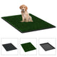Vidaxl huisdierentoilet met bak en kunstgras 76x51x3 cm groen