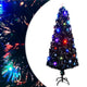 Vidaxl kerstboom met led en standaard 240 cm glasvezel