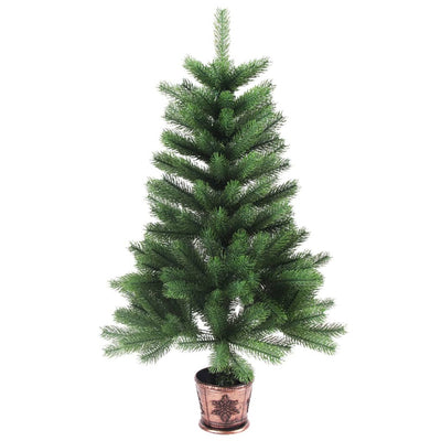 Vidaxl kunstkerstboom met levensechte naalden 65 cm groen