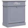 Vidaxl schoenenkast 50x28x58 cm paulowniahout grijs