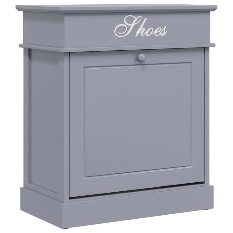Vidaxl schoenenkast 50x28x58 cm paulowniahout grijs