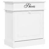 Vidaxl schoenenkast 50x28x58 cm paulowniahout wit - afbeelding 2
