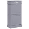 Vidaxl schoenenkast 50x28x98 cm paulowniahout grijs
