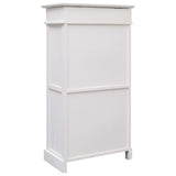 Vidaxl schoenenkast 50x28x98 cm paulowniahout wit - afbeelding 3