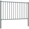 Vidaxl schuttingpaneel met palen gepoedercoat staal 1,81x0,75 m antraciet