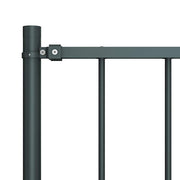 Vidaxl schuttingpaneel woerden met stalen palen 1,7x0,75 m antracietkleurig - afbeelding 3