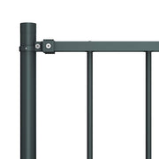 Vidaxl schuttingpaneel woerden met stalen palen 1,7x1 m antracietkleurig - afbeelding 3