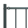 Vidaxl schuttingpaneel met palen gepoedercoat staal 1,81x1,25 m antraciet