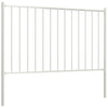Vidaxl schuttingpaneel met palen gepoedercoat staal 1,81x0,75 m wit