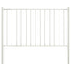 Vidaxl schuttingpaneel woerden met stalen palen 1,7x1,25 m wit