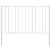Vidaxl schuttingpaneel met palen gepoedercoat staal 1,81x1,25 m wit