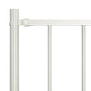 Vidaxl schuttingpaneel met palen gepoedercoat staal 1,81x1,25 m wit