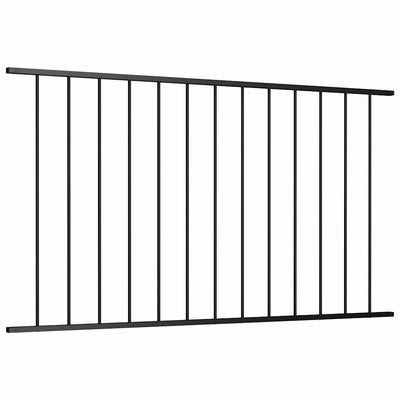 Vidaxl schuttingpaneel woerden gepoedercoat staal 163x100 cm zwart