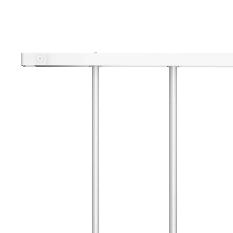 Vidaxl schuttingpaneel gepoedercoat staal 1,63x0,75 m wit