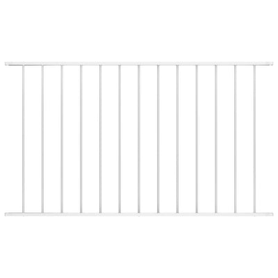 Vidaxl schuttingpaneel woerden gepoedercoat staal 163x100 cm wit