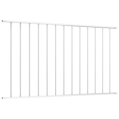 Vidaxl schuttingpaneel woerden gepoedercoat staal 163x100 cm wit