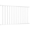 Vidaxl schuttingpaneel gepoedercoat staal 1,63x1,25 m wit