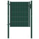 Vidaxl hekpoort pvc en staal 100x81 cm groen