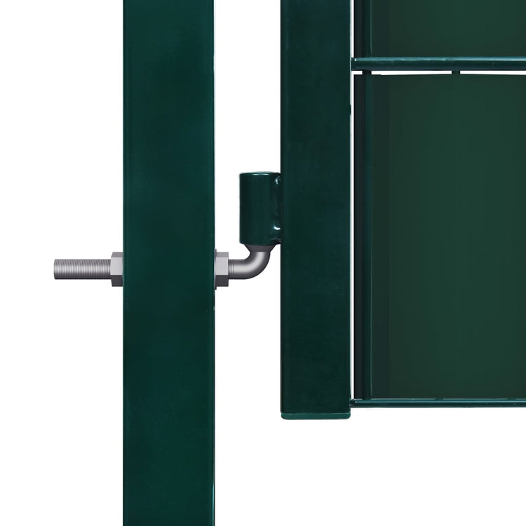 VidaXL Poort 100x204 cm PVC en staal groen