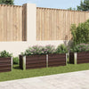 Vidaxl plantenbak verhoogd 160x40x45 cm gegalvaniseerd staal bruin