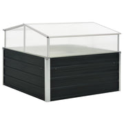 Vidaxl tuinkas 100x100x77 cm gegalvaniseerd staal antraciet - afbeelding 1
