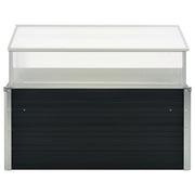 Vidaxl tuinkas 100x100x77 cm gegalvaniseerd staal antraciet - afbeelding 3