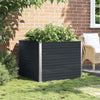 Vidaxl plantenbak verhoogd 100x100x77cm gegalvaniseerd staal antraciet